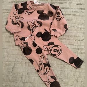 Zara Disney sweatshirt and leggings